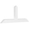 Ekena Millwork Portland Architectural Grade PVC Gable Bracket, 72"W x 30"H x 4"D x 6"F, 10/12 Pitch GBP072X30X0406POR00 - alternate 1